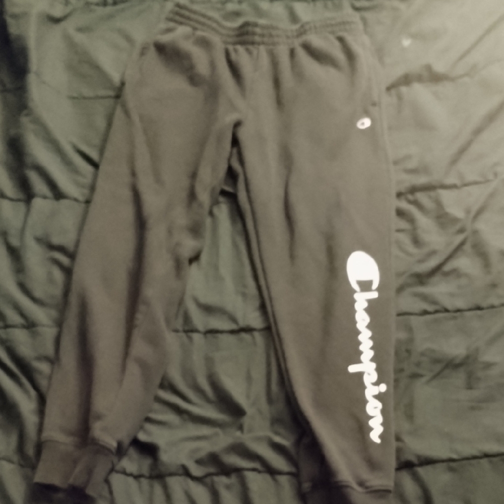 Champion Black Jogger Sweatpants with Elastic Waistband